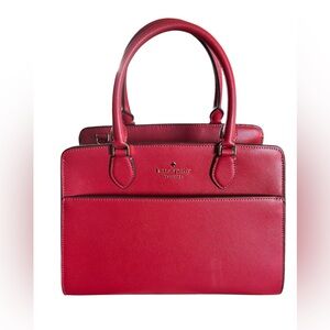 Red Kate Spade Madison Medium Candied Cherry Satchel Bag
